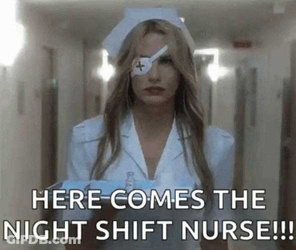 Night Shift Nurse Blind Cast GIF