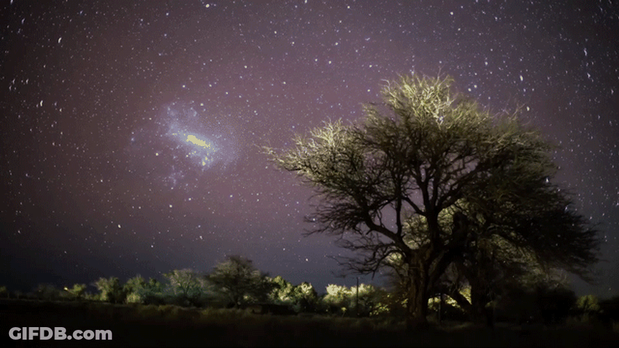 Night Sky Dreamy Galaxy GIF