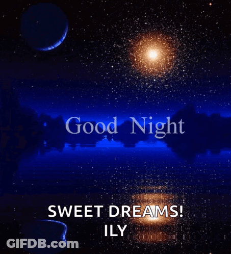 Night Sky Good Night Sweet Dreams Ily GIF