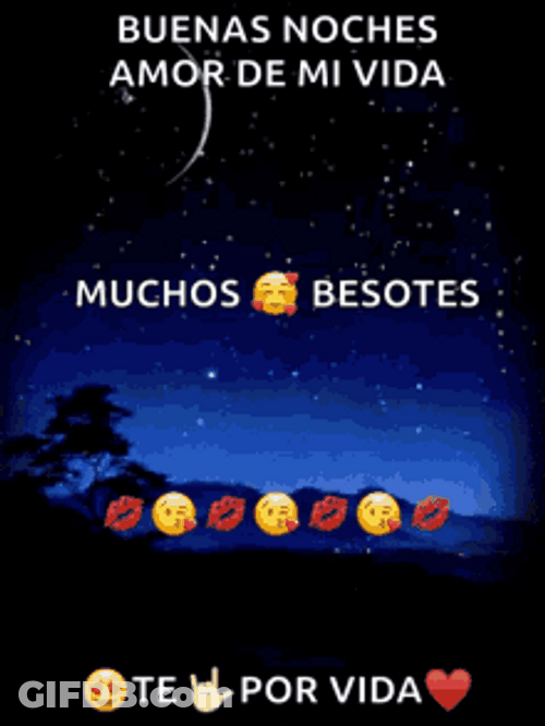 Night Sky Shooting Star Buenas Noches Amor GIF