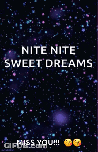 Night Sky Stars Nite Nite Sweet Dreams Miss You GIF