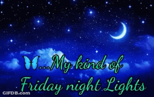 Night Sky With Friday Night Lights GIF