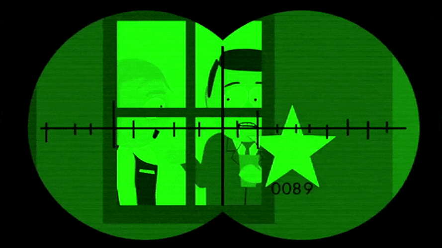 Night Vision Binoculars 2 Men Talking GIF