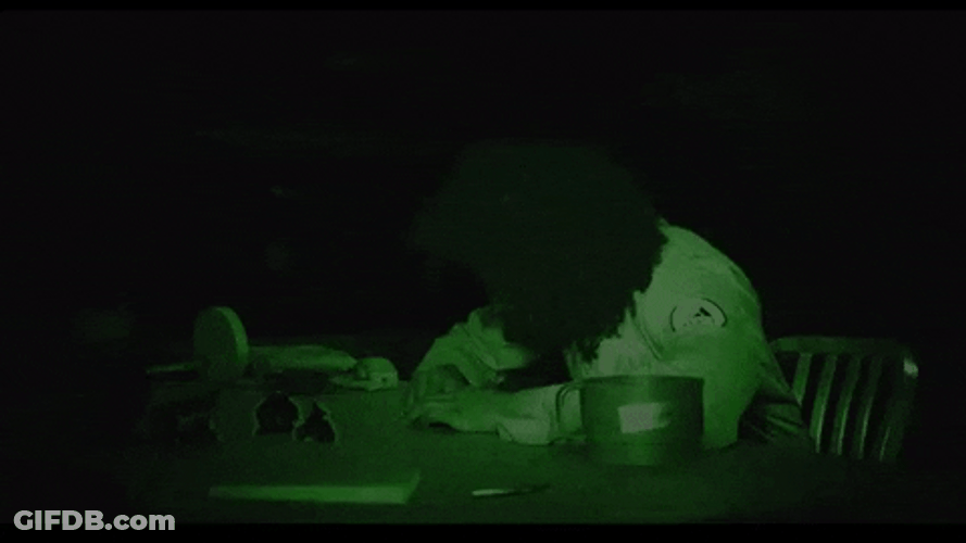 Night Vision Guy Spotted Holding Head GIF