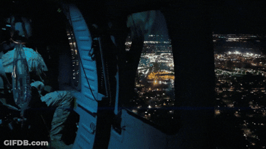 Night Vision Helicopter Flying GIF