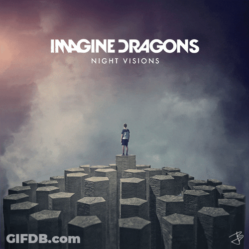 Night Vision Imagine Dragons Album Man Standing Stone GIF