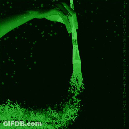 Night Vision Neon Green Paint GIF