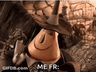 Nightmare Before Christmas Character Saying Me Fr GIF