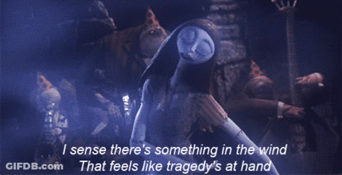 Nightmare Before Christmas Sally And Jack Skellington GIF