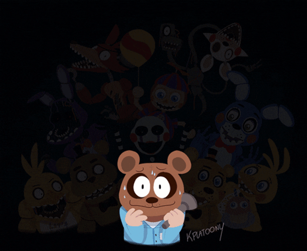 Nights Freddy Shadow Jumpscare Animation GIF