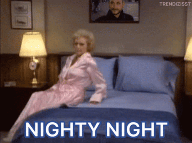Nighty Night Woman In Pink Robe GIF
