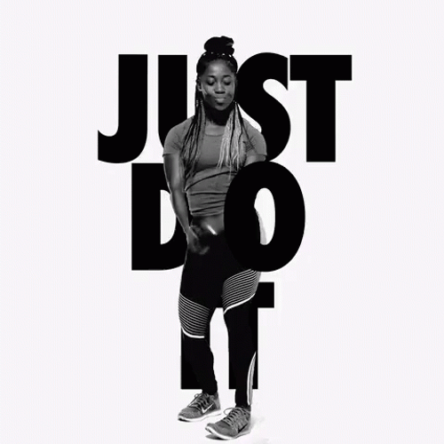 Nike Just Do IT Lady Enjoy Dancing Singing GIF