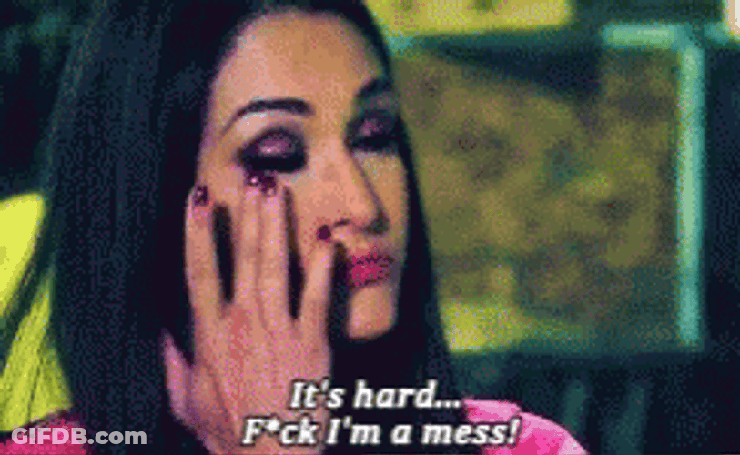 Nikki Bella Crying It's Hard I'm A Mess GIF