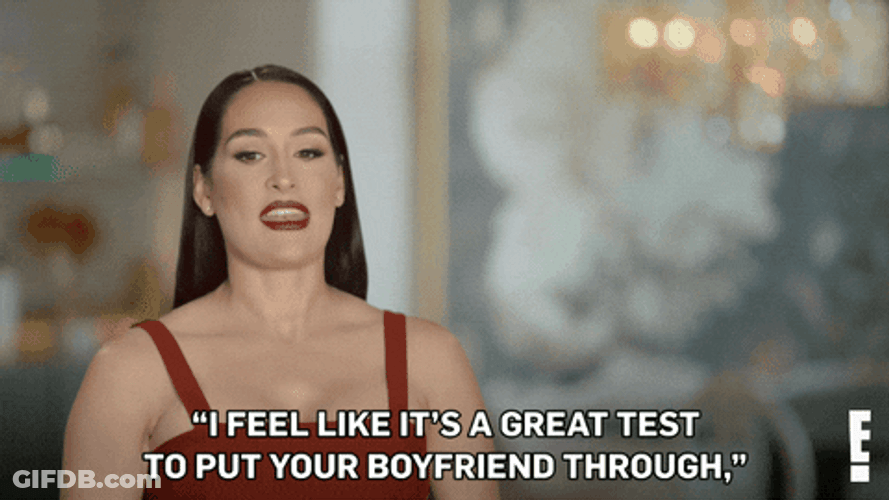 Nikki Bella The Bellas Boyfriend Test GIF