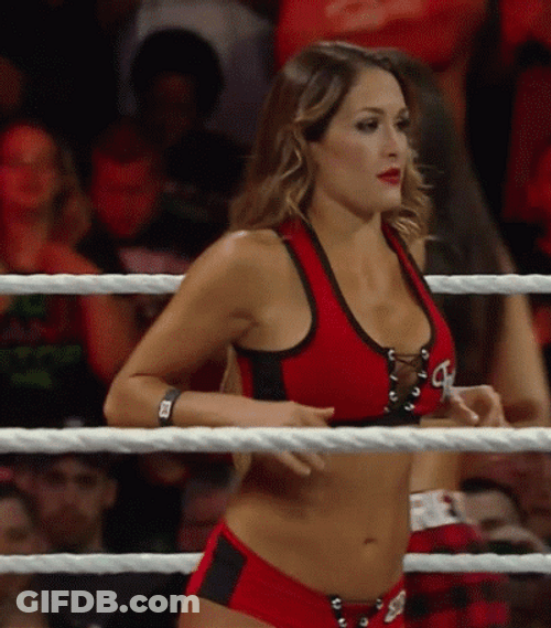 Nikki Bella WWE Excited Hyped Up Jumping GIF