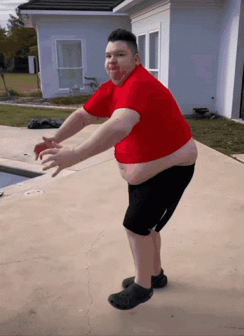 Nikocado Avocado Dancing Near Pool GIF