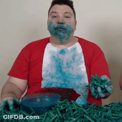 Nikocado Avocado Eating Blue Rolls GIF