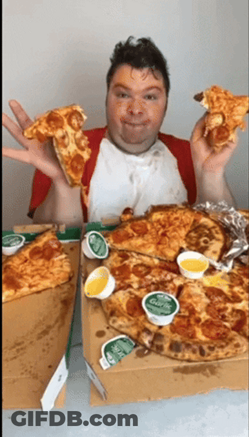 Nikocado Avocado Pizza Facial GIF