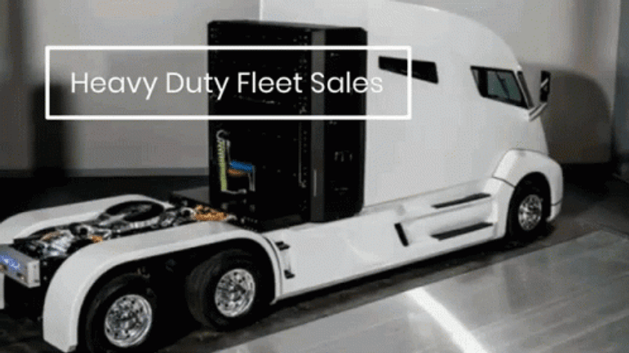 Nikola One Design Dump Truck GIF