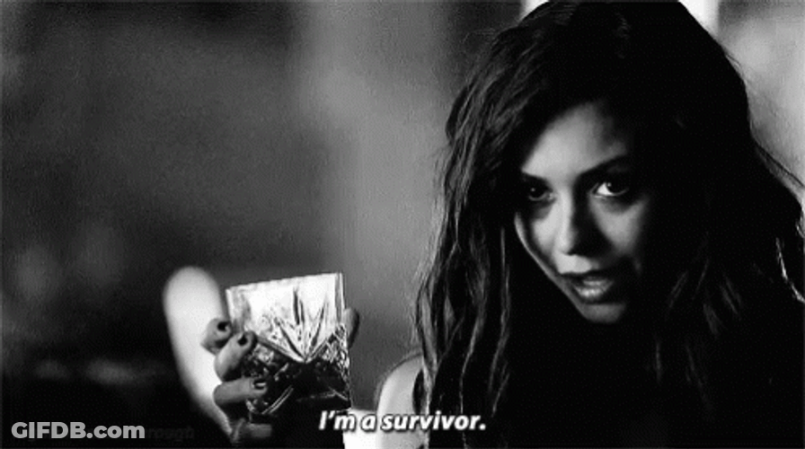 Nina Dobrev Im A Survivor Vampire GIF