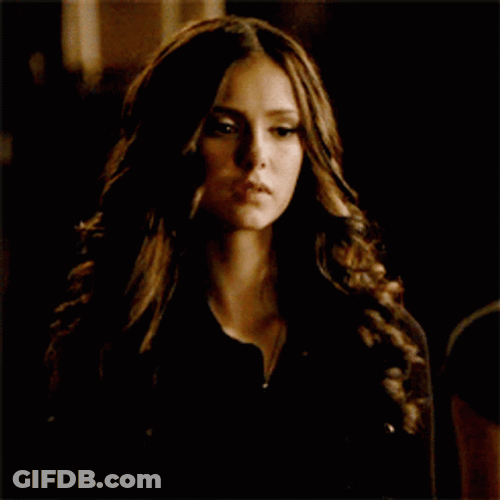 Nina Dobrev Powerful Stare GIF