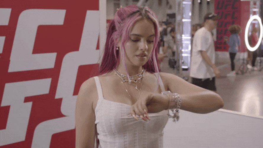 Nina Waiting Check Watch Gesture GIF
