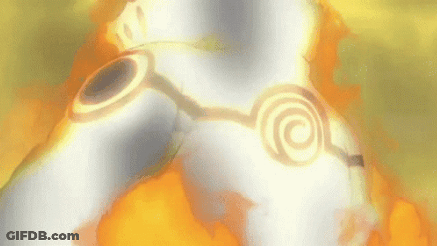 Nine Tails Naruto Chakra Mode GIF
