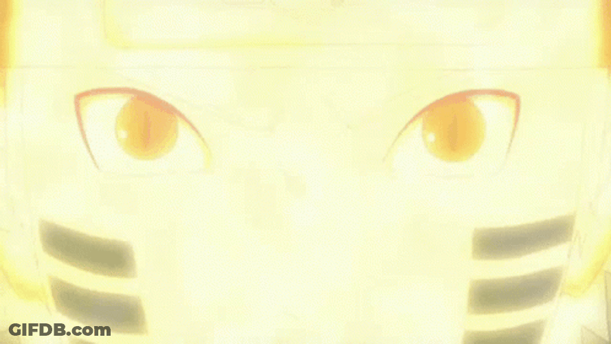 Nine Tails Naruto Face Chakra Mode GIF