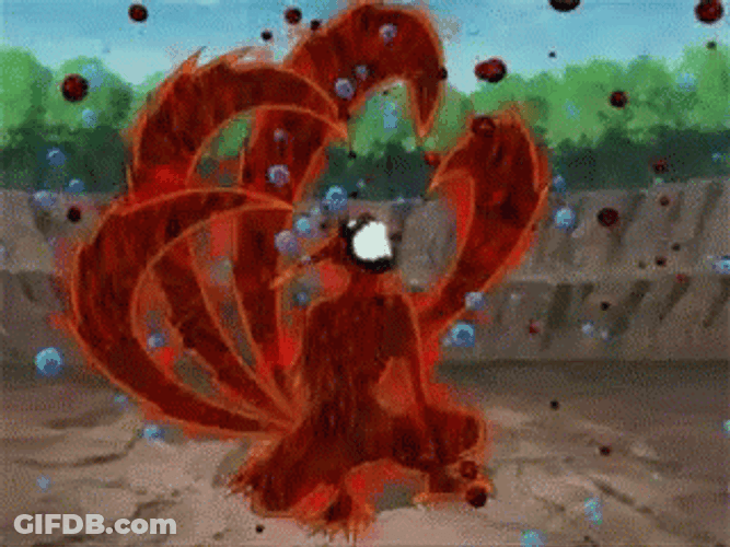 Nine Tails Naruto Full Mode GIF