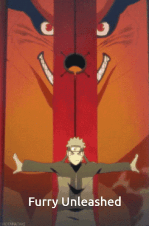 Nine Tails Naruto Furry Unleashed GIF