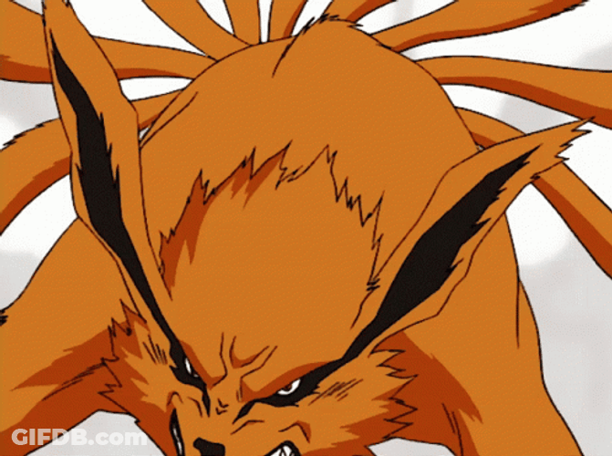 Nine Tails Naruto Kurama Scratch GIF