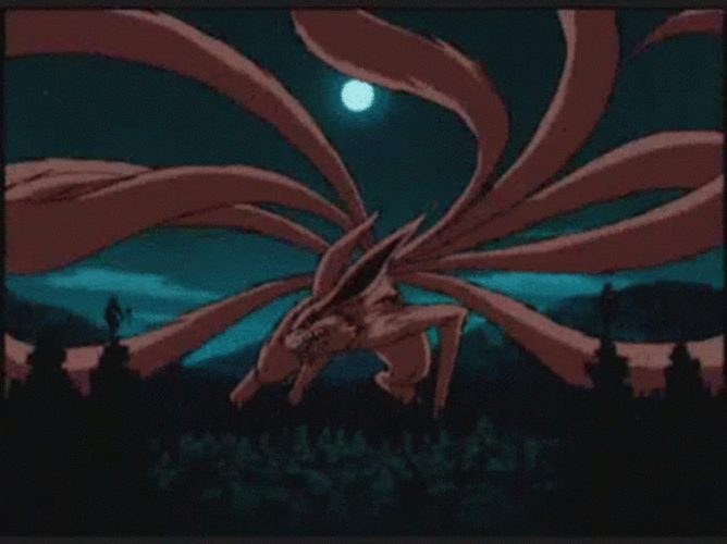Nine Tails Naruto Kurama GIF