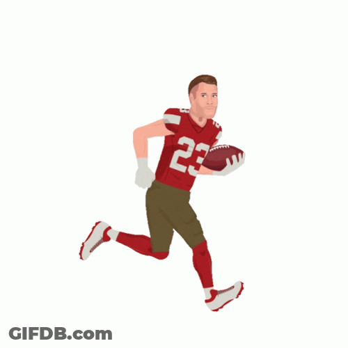 Niners Christian McCaffrey Animation GIF