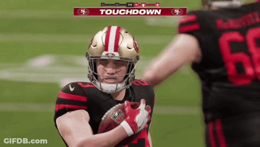 Niners Christian McCaffrey Being Serious GIF