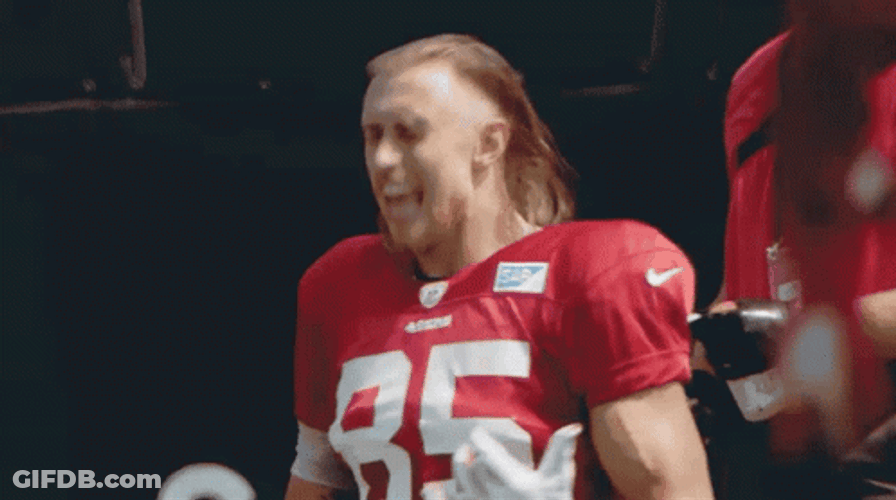Niners George Kittle Full Of Energy GIF