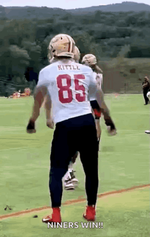 Niners George Kittle Subtle Dance GIF
