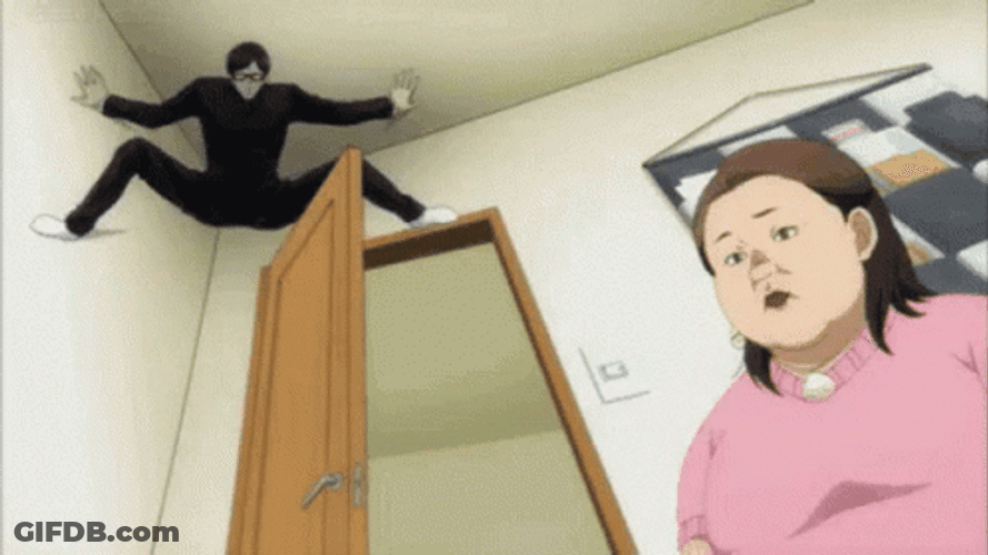 Ninja Coworker Hiding Out GIF