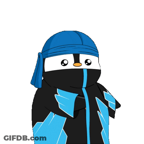 Ninja Penguin Heart You GIF