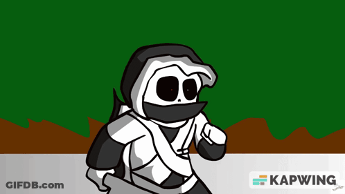 Ninja Pointing With Kapwing GIF