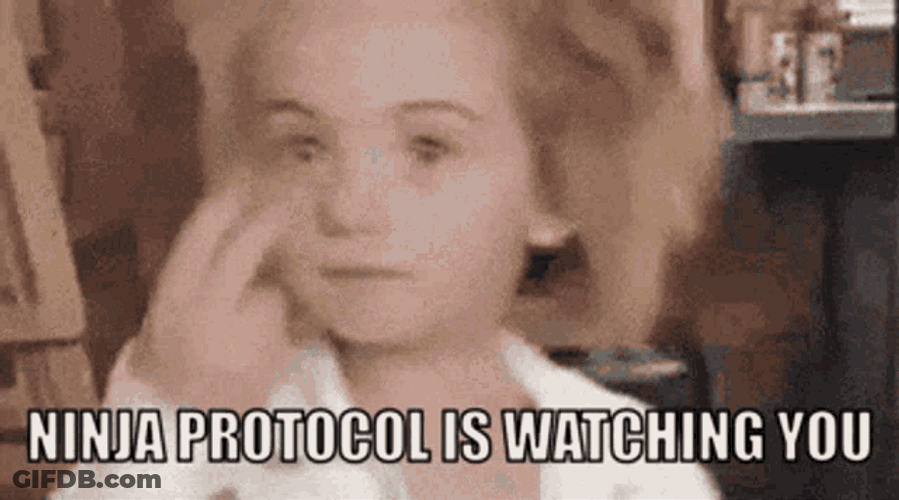 Ninja Protocol Watching You GIF