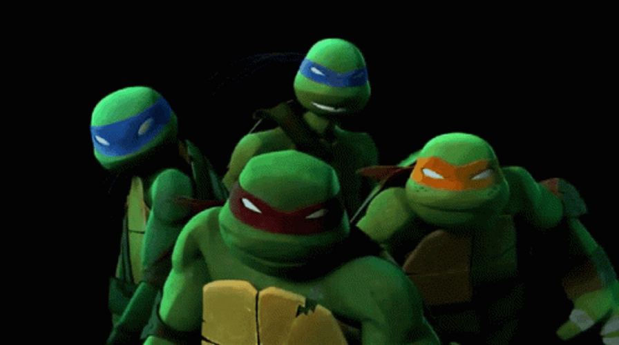 Ninja Turtle Team Tmnt Group Photo GIF