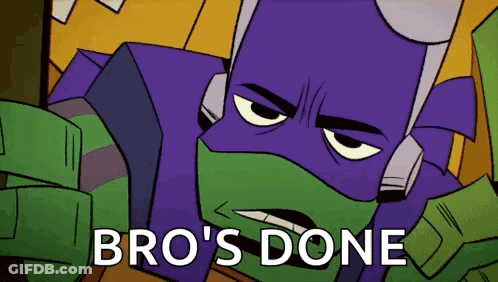 Ninja Turtle With Glasses And Backpack On Ladder GIF