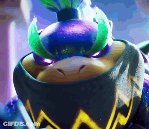 Ninja Turtle With Purple And Green Mask GIF