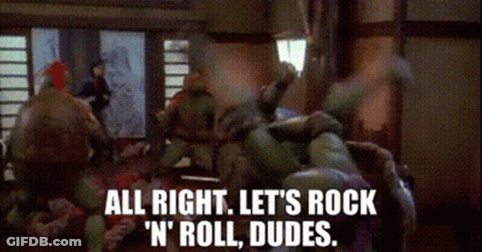 Ninja Turtles Lets Roll GIF