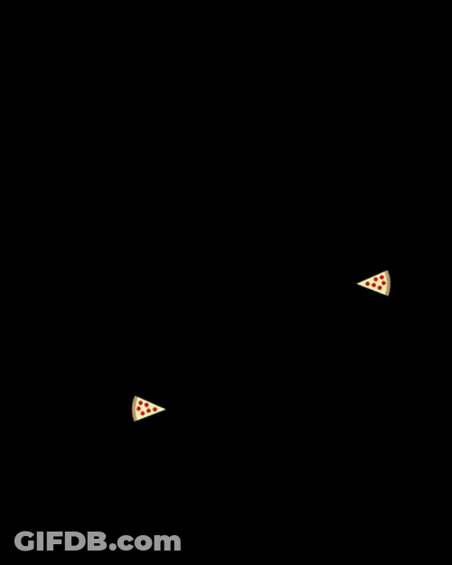 Ninja Turtles Pac Man Eating Pizza GIF