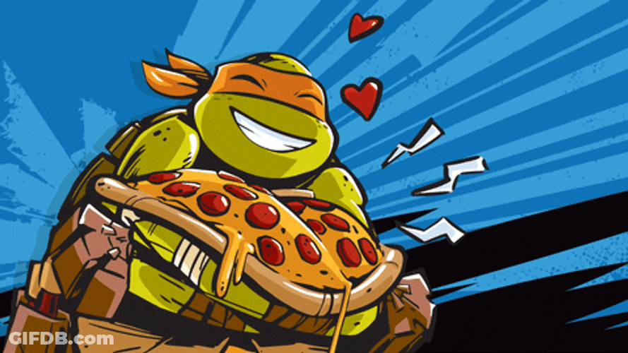 Ninja Turtles Pizza Party GIF