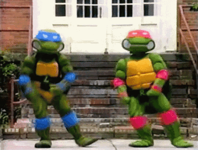 Ninja Turtles Teenage Mutant Turtles Dancing GIF