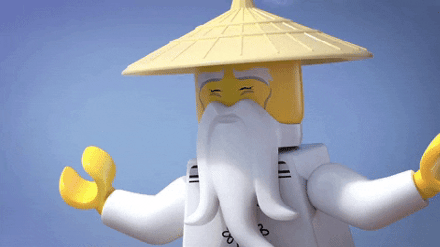 Ninjago Lego Master Doing Meditation GIF