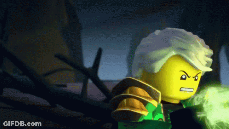 Ninjago Lloyd Versus Overlord Fight GIF