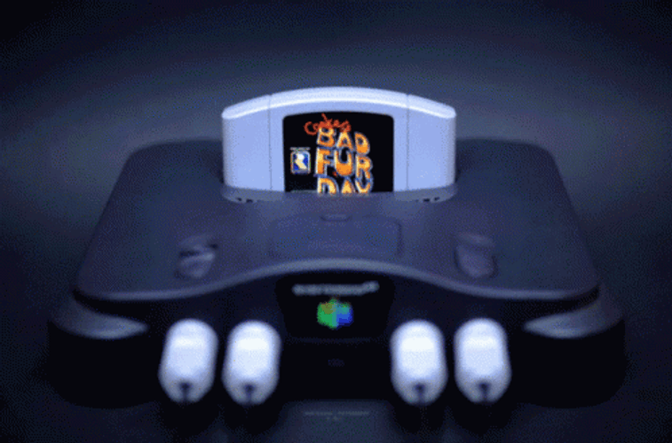 Nintendo 64 Game Cartridge Collection GIF
